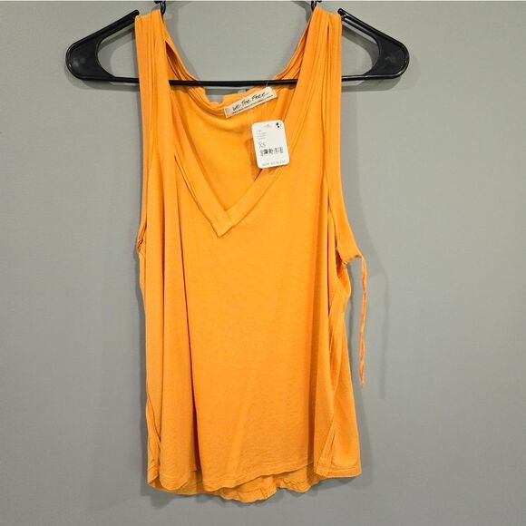 🐢 NWT Free People Moon Dance Tank in Carrot Ginger Size XS - Picture 12 of 13